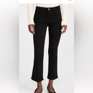 Frame le crop mini boot in noir